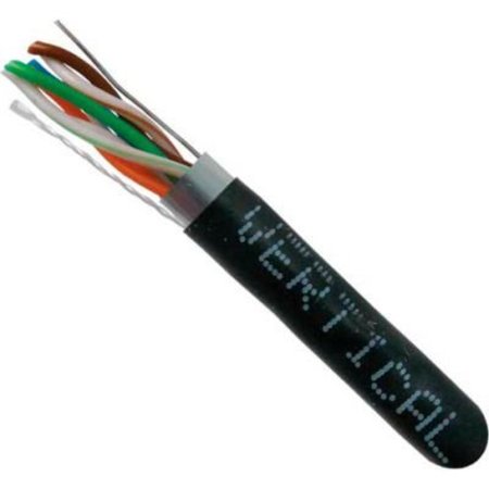 CHIPTECH, INC DBA VERTICAL CABLE Vertical Cable, , Cat 5E STP 1000' 4 Pair Bulk Black-PVC Jacket AWG24 Solid-Bare Copper 057-468/S/BK